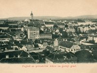 Pogled sa katedrale na Gornji grad, 1899. godina